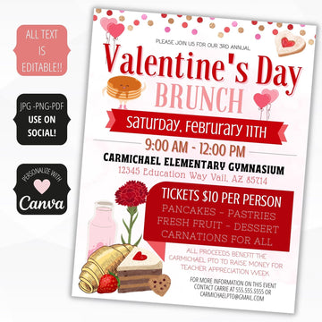 valentine's day brunch invite
